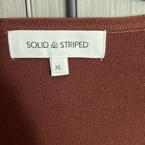 NEW! $128 SOLID & STRIPED shrug cropped open front sweater top XL - Picture 8 of 10